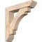 Ekena Millwork Merced Slat Smooth Bracket w/ Offset Brace, Douglas Fir, 5 1/2"W x 24"D x 24"H BKT0604X24X24MRC06SDF - alternate 1